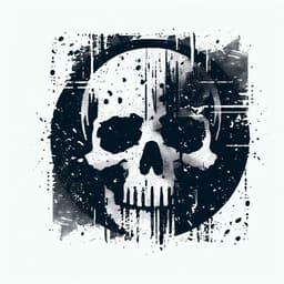 A grunge-styled icon