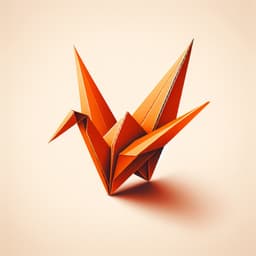 A origami-styled icon