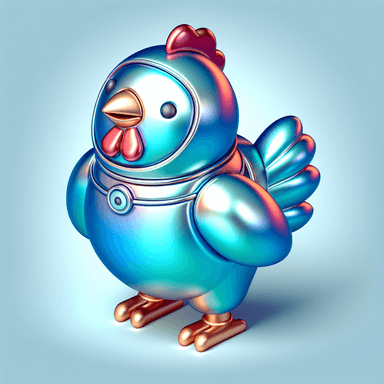 An icon of Chicken Astronaut