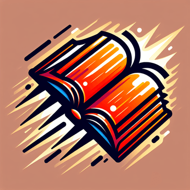 An icon of fast shining open book