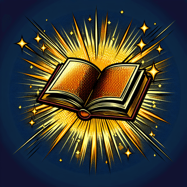 An icon of fast shining open book