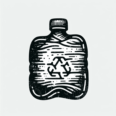 An icon of plastic waste
