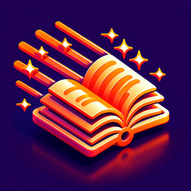 An icon of fast shining open book