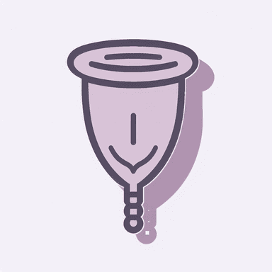 An icon of An applicator for menstrual cups