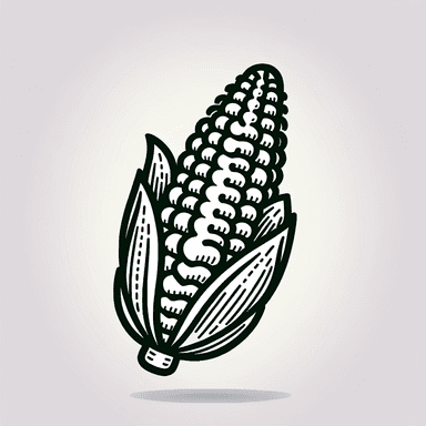 An icon of ripe ear of corn