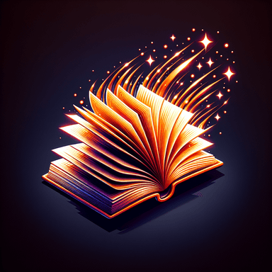 An icon of fast shining open book