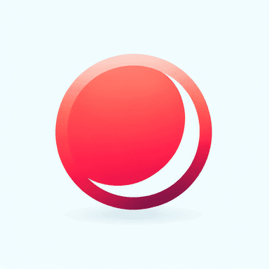 An icon of red fille circle