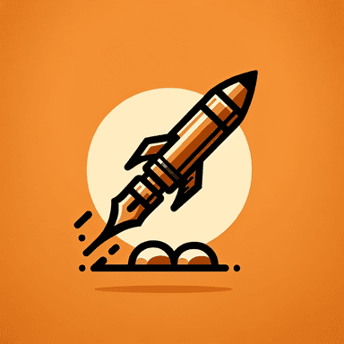 An icon of pen rocket fast 