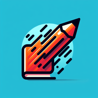 An icon of a book and pencil with fire fast