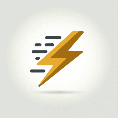 An icon of fast lightning