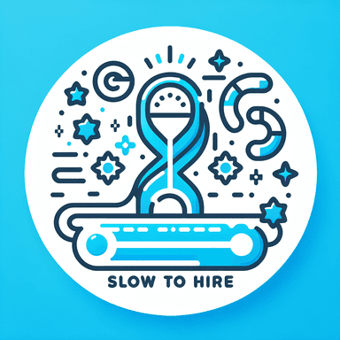 An icon of slow to hire