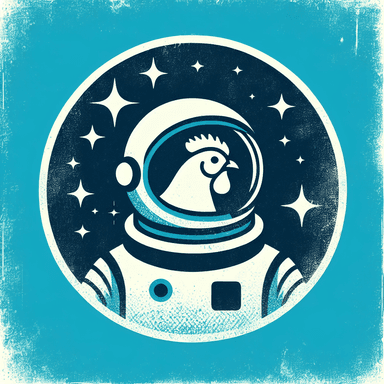 An icon of Astronaut Chicken