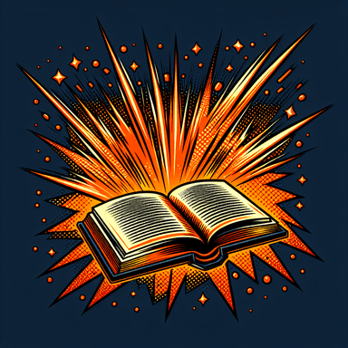 An icon of fast shining open book