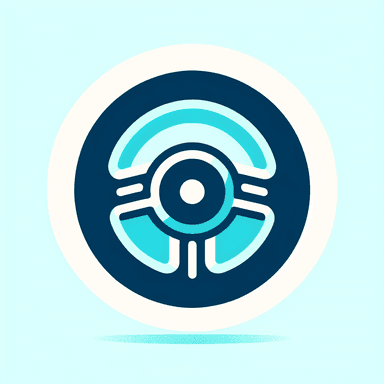 An icon of car steering wheel