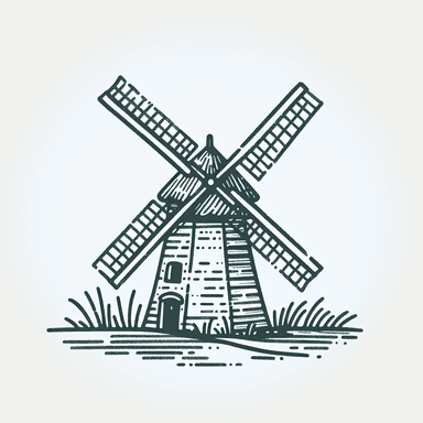 An icon of windmill