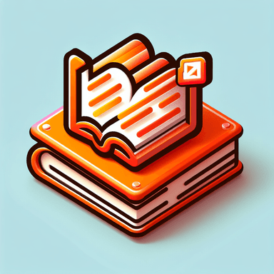 An icon of fast shining open book