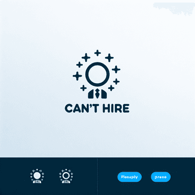 An icon of can't hire