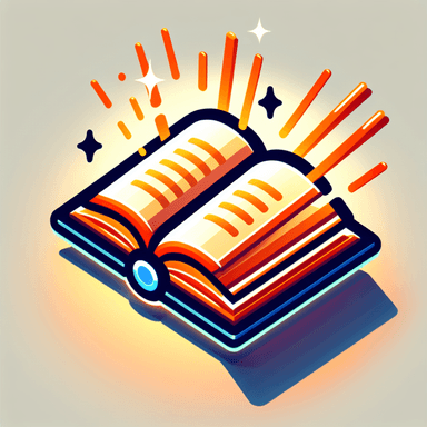 An icon of fast shining open book