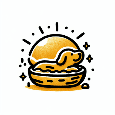 An icon of a dog swimming in a small pool