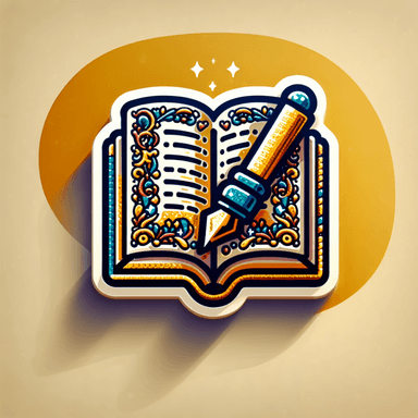 An icon of writing a novel