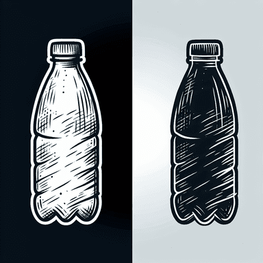 An icon of plastic bottle