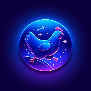 An icon of Space Chicken