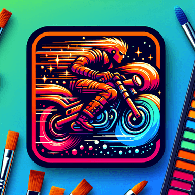 An icon of fast shining story