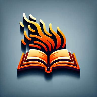 An icon of fast shining open book