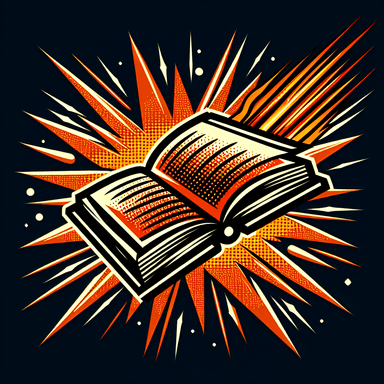 An icon of fast shining open book