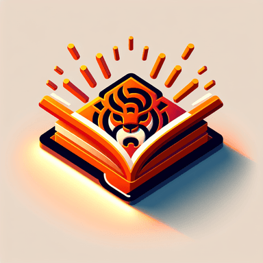 An icon of fast shining open book