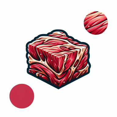 An icon of Raw beef fat