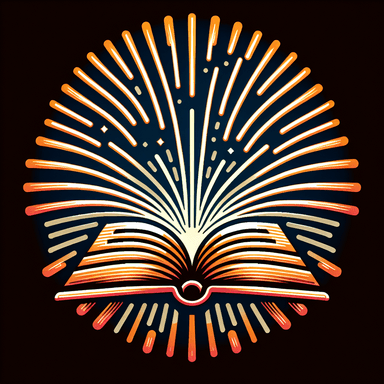 An icon of fast shining open book