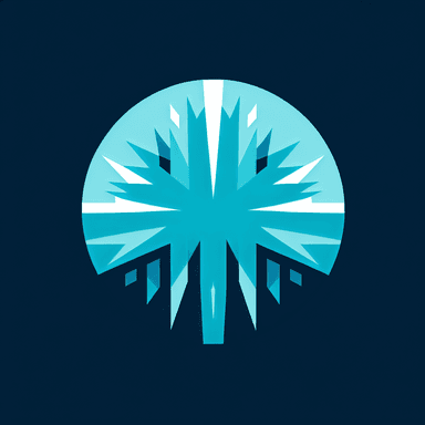 An icon of One simple filled circle, teal color, perfectly centered, solid dark background,